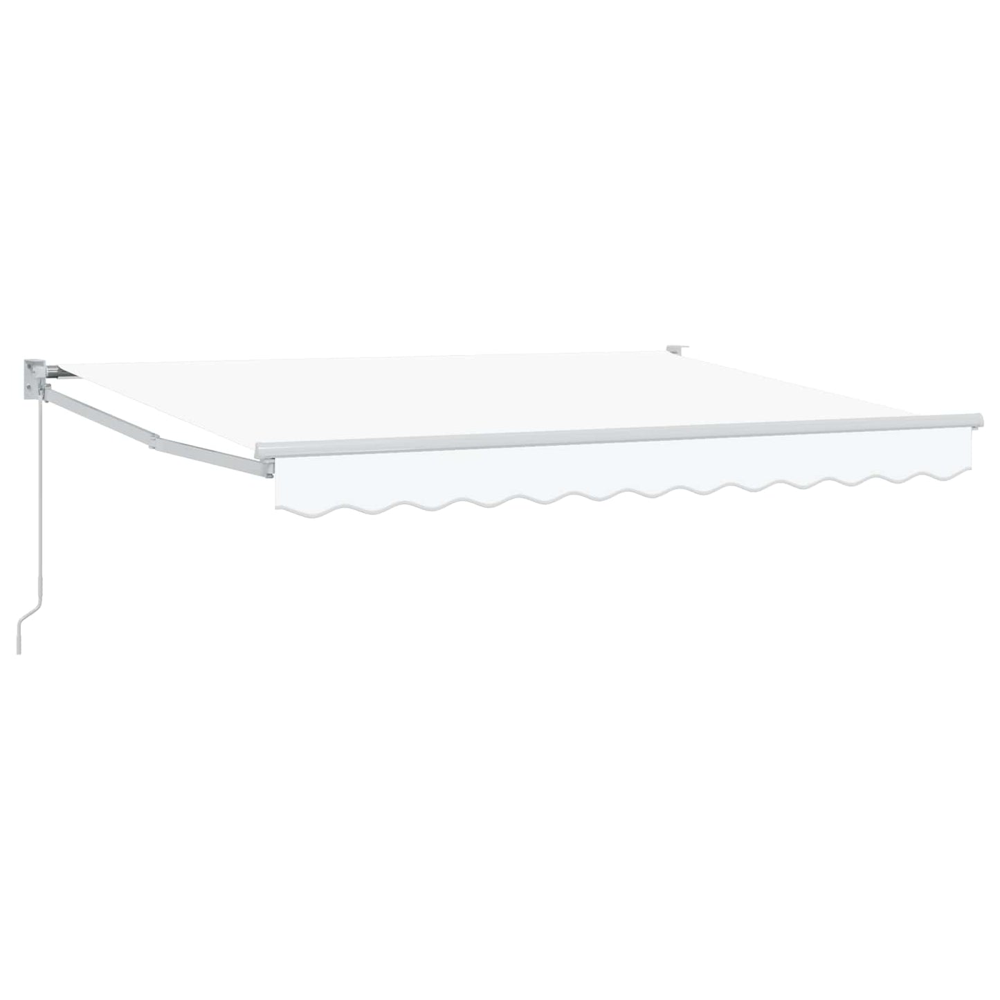 Retractable Awning White 3 x 2 m 100% Polyester and Aluminium