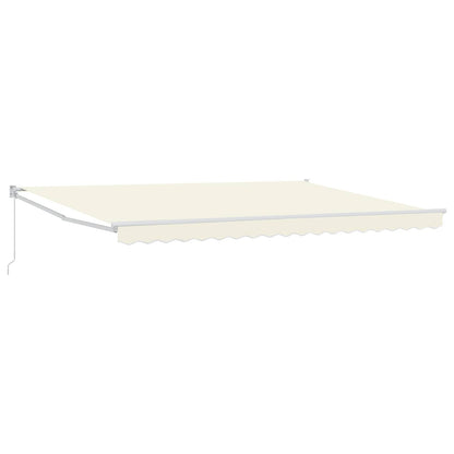 Retractable Awning Cream 4 x 2 m 100% Polyester and Aluminium