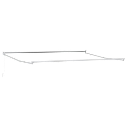 Retractable Awning Anthracite and White 4 x 2 m