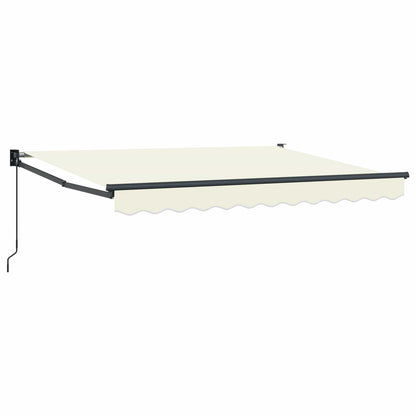 Retractable Awning Cream 2.5 x 2 m 100% Polyester and Aluminium