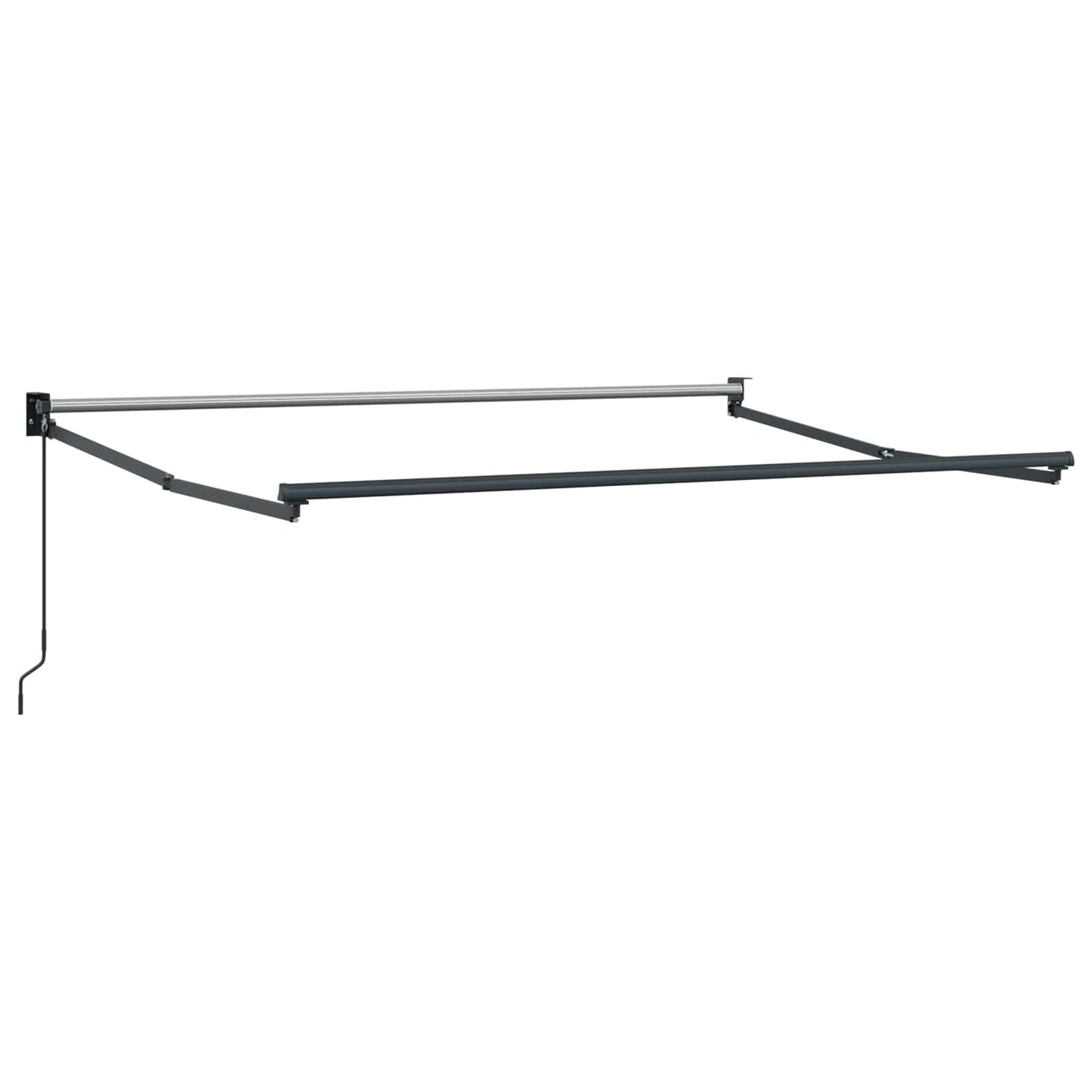 Retractable Awning Anthracite and White 2.5 x 2 m