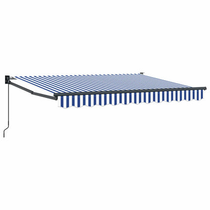 Retractable Awning Blue and White 3 x 2 m