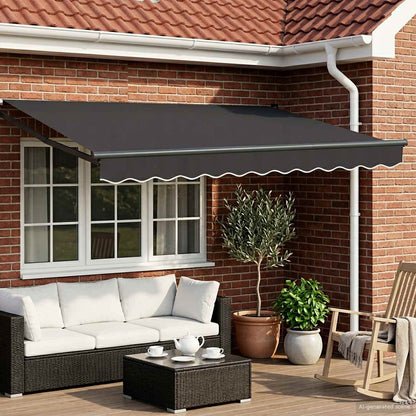 Retractable Awning Anthracite 3.5 x 2 m