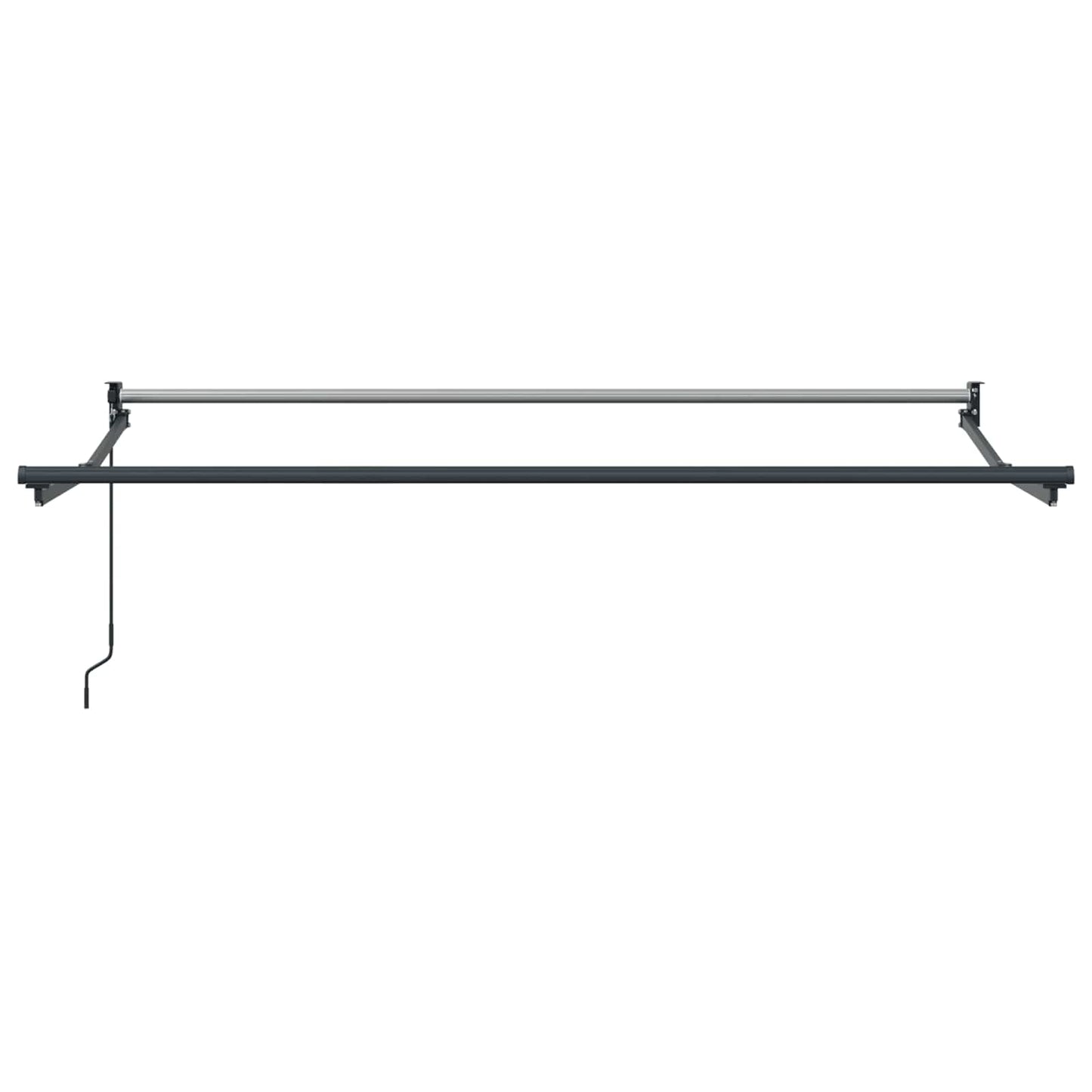 Retractable Awning Brown 3.5 x 2 m 100% Polyester and Aluminium