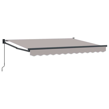 Retractable Awning Light Grey 3.5 x 2 m