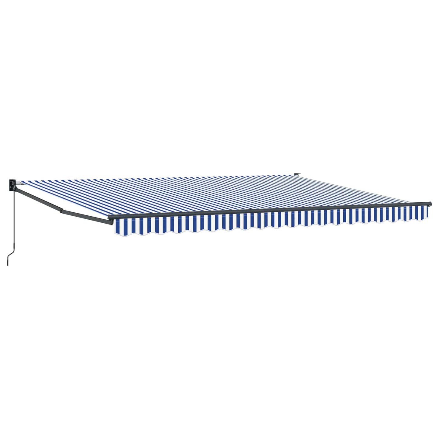 Retractable Awning Blue and White 4 x 2 m