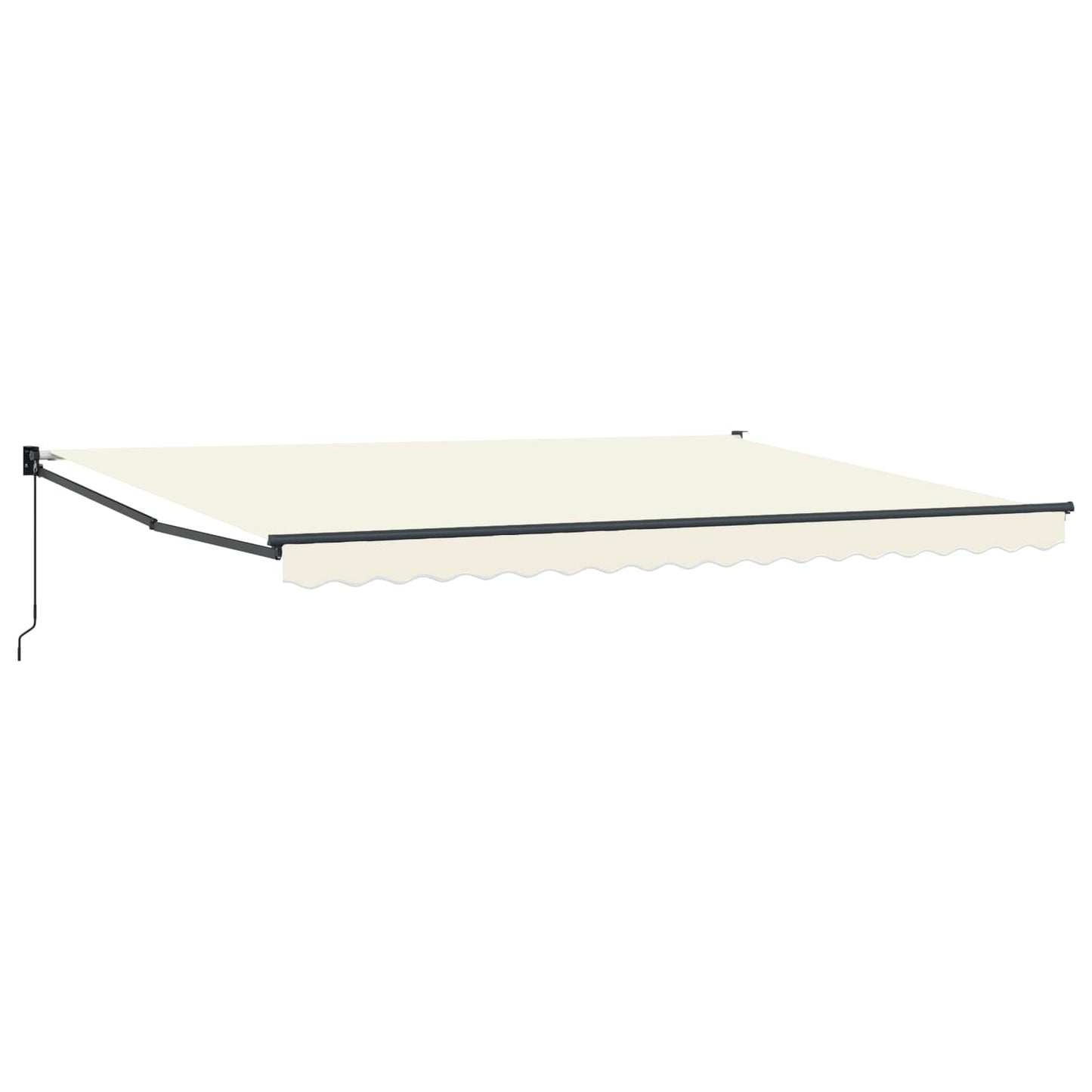 Retractable Awning Cream 4 x 2 m 100% Polyester and Aluminium