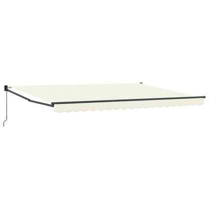 Retractable Awning Cream 4 x 2 m 100% Polyester and Aluminium