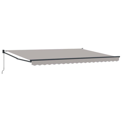 Retractable Awning Light Grey 4 x 2 m