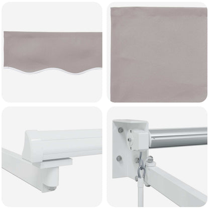 Manual Retractable Awning with LEDs 2.5 x 2 m