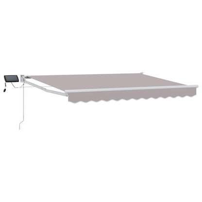 Manual Retractable Awning with LEDs 2.5 x 2 m