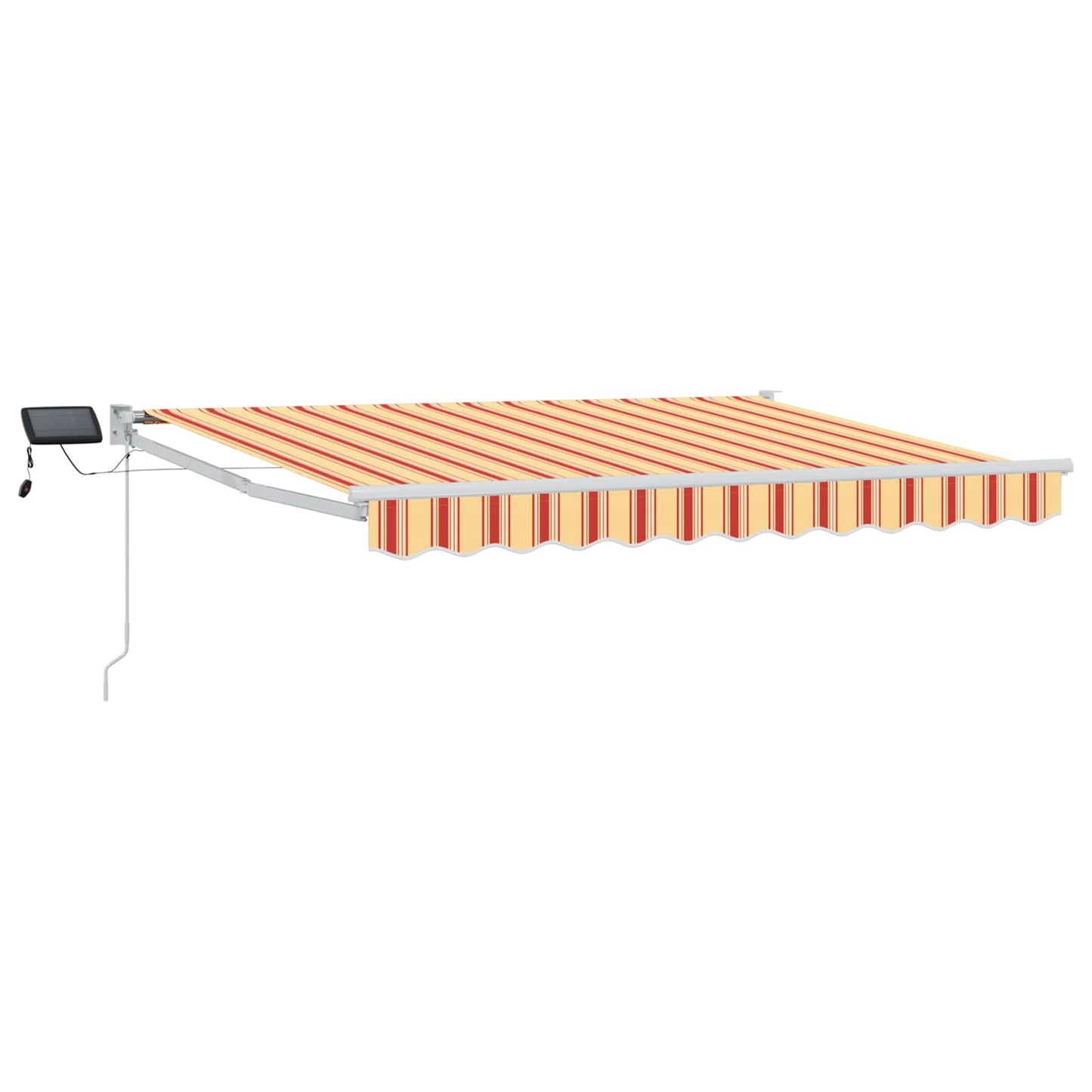 Manual Retractable Awning with LEDs Multicolour 3.5 x 2 m