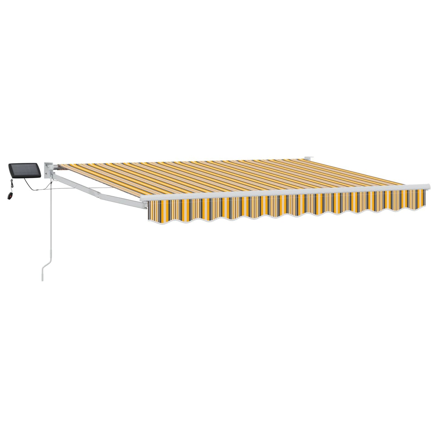 Manual Retractable Awning with LEDs 3.5 x 2 m