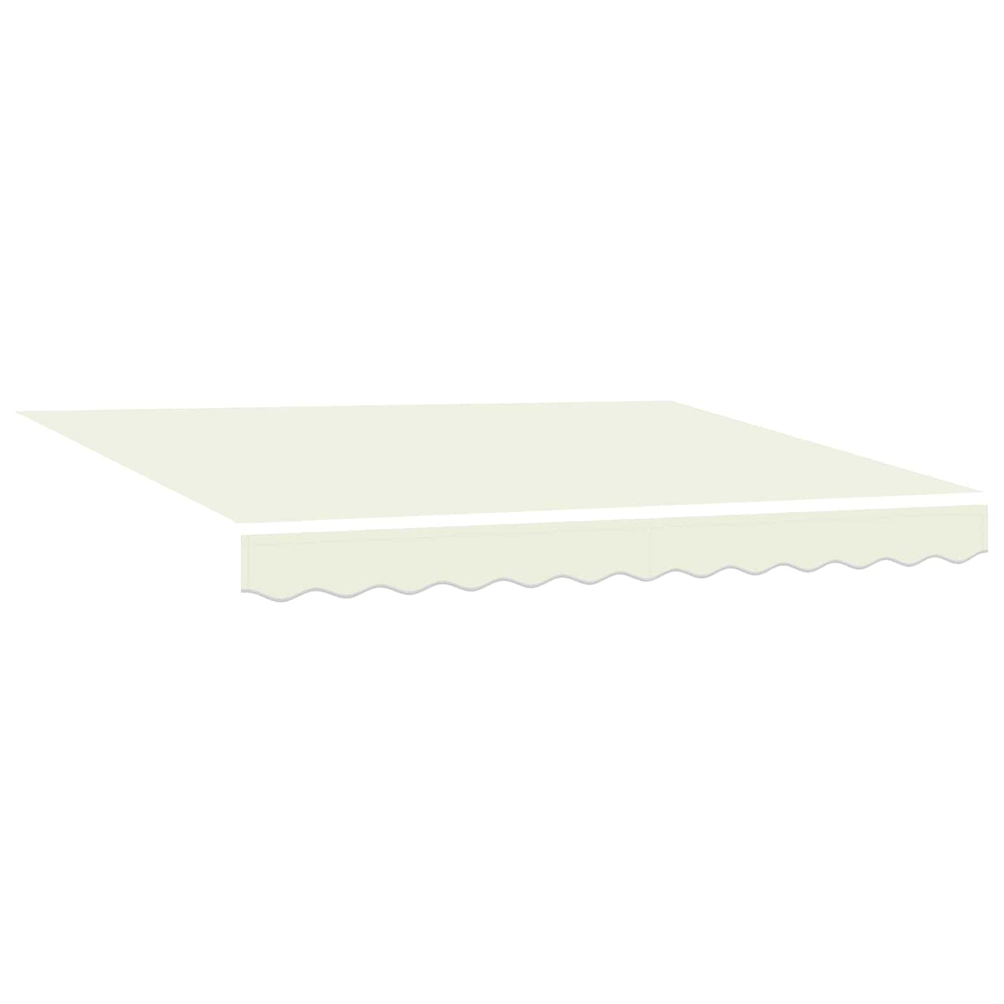 Manual Retractable Awning with LEDs Cream and White 3 x 2.5 m