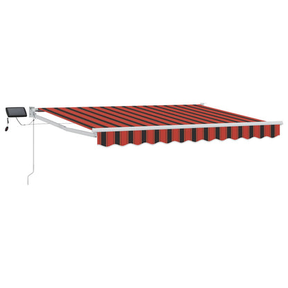 Manual Retractable Awning with LEDs 3 x 2.5 m