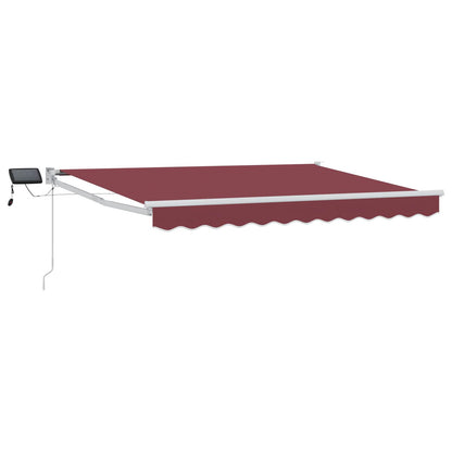 Manual Retractable Awning with LEDs 3 x 2.5 m