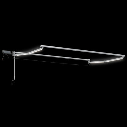 Manual Retractable Awning with LEDs 3 x 2.5 m