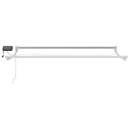 Manual Retractable Awning with LEDs 3.5 x 2.5 m