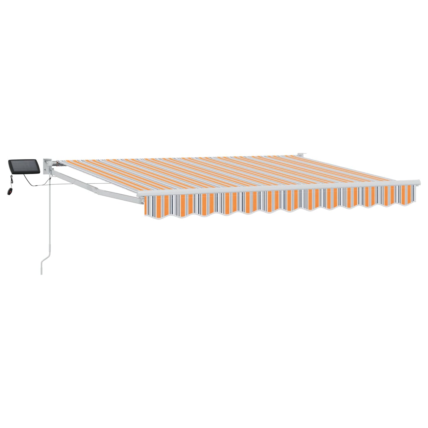 Manual Retractable Awning with LEDs 3.5 x 2.5 m