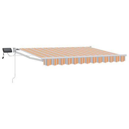 Manual Retractable Awning with LEDs 3.5 x 2.5 m