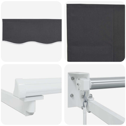 Manual Retractable Awning with LEDs 4 x 3 m