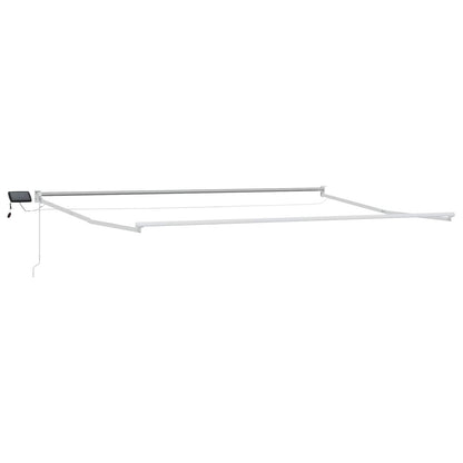 Manual Retractable Awning with LEDs 4 x 3 m