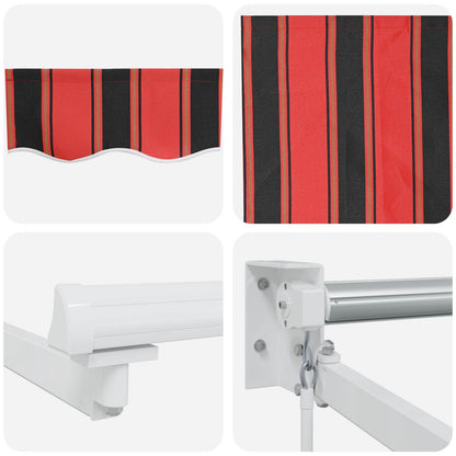Manual Retractable Awning with LEDs 4 x 3 m