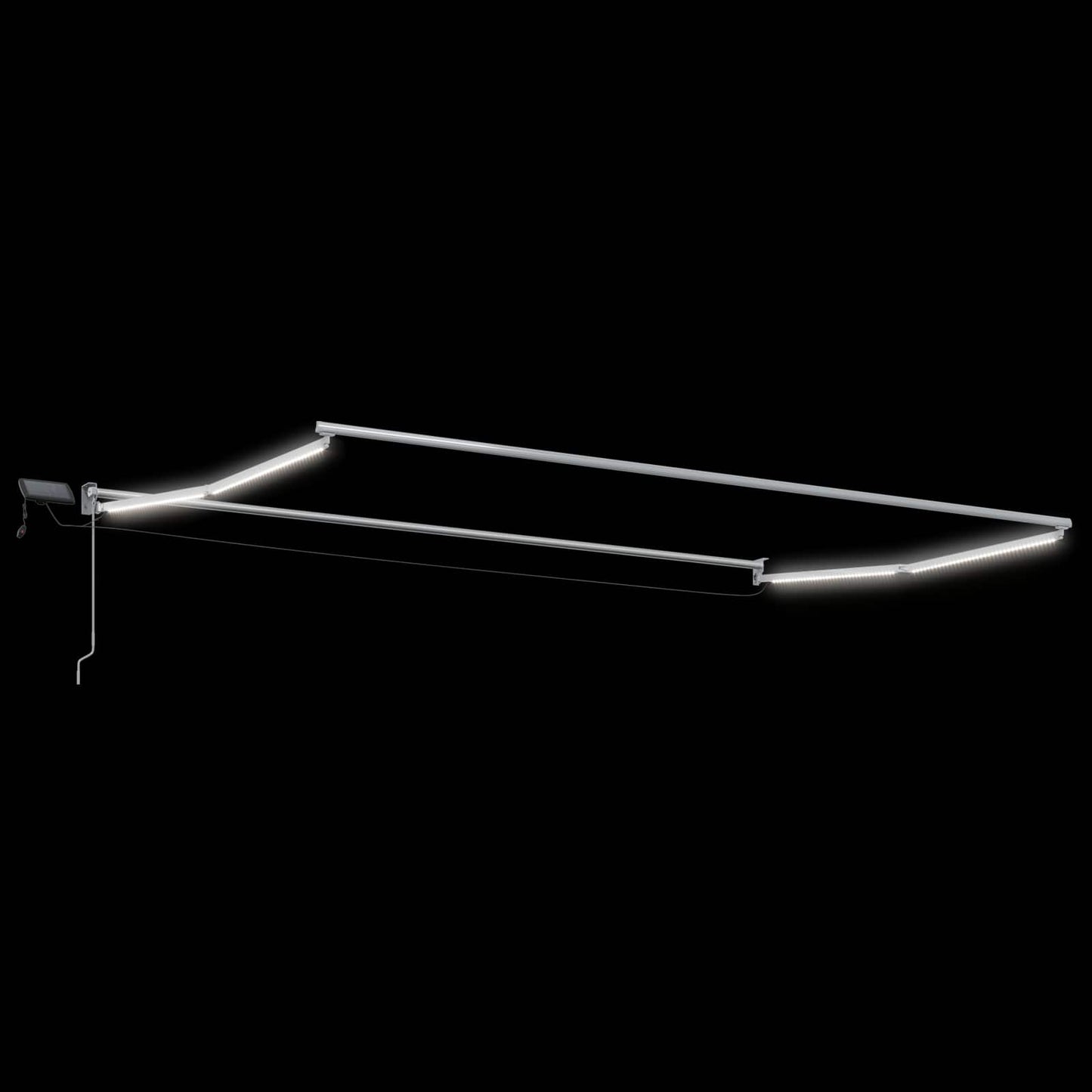 Manual Retractable Awning with LEDs 4 x 3 m