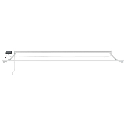 Manual Retractable Awning with LEDs 4 x 3 m