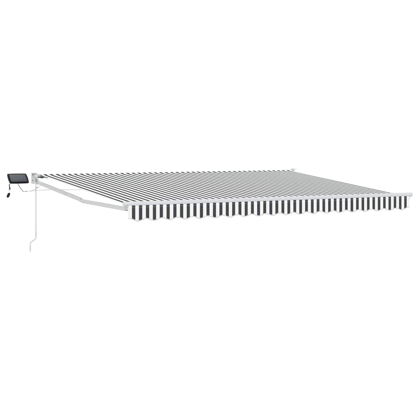 Manual Retractable Awning with LEDs 5 x 3 m