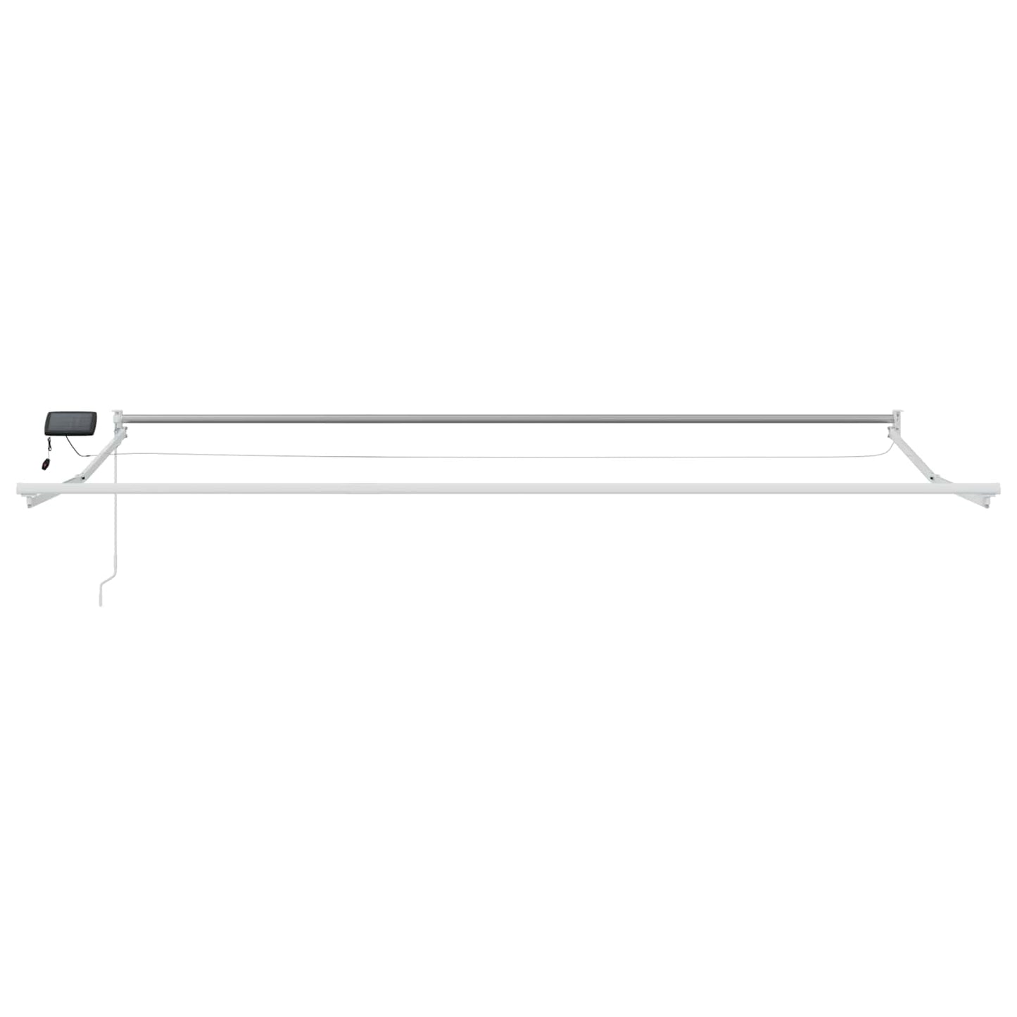 Manual Retractable Awning with LEDs 5 x 3 m