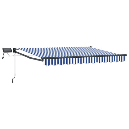 Manual Retractable Awning with LEDs 2.5 x 2 m