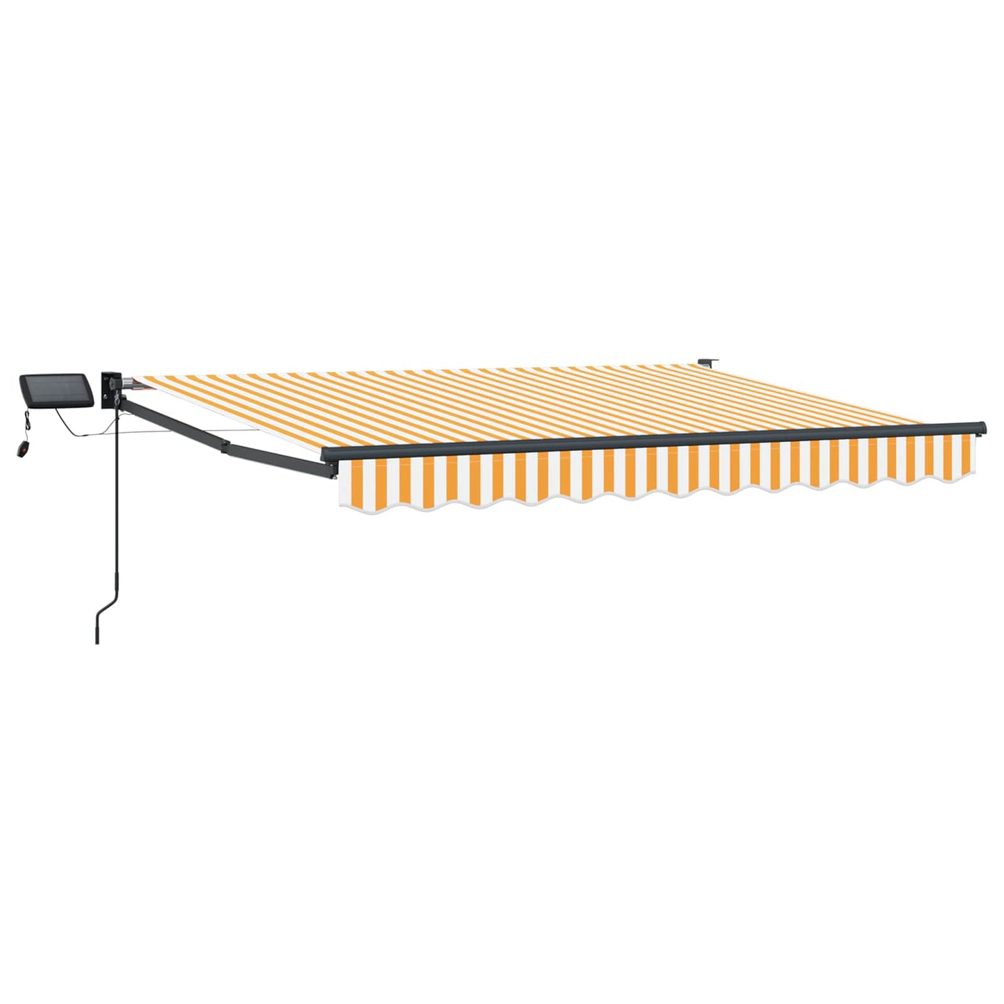 Manual Retractable Awning with LEDs 2.5 x 2 m