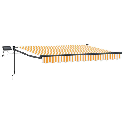 Manual Retractable Awning with LEDs 2.5 x 2 m