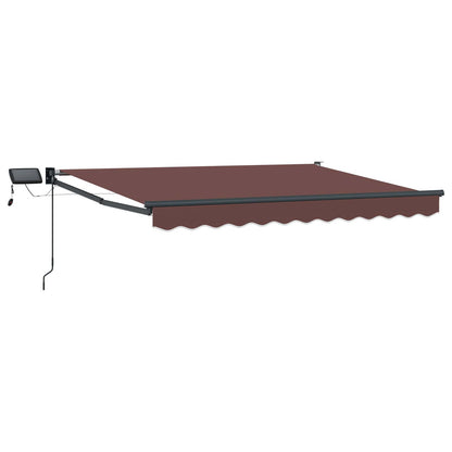 Manual Retractable Awning with LEDs 2.5 x 2 m
