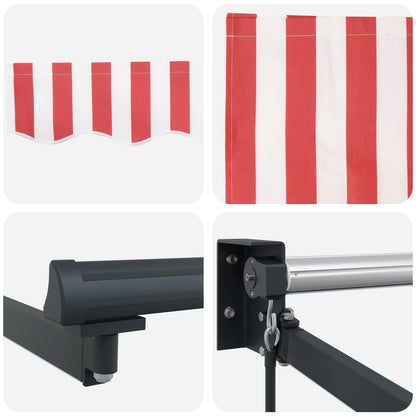 Manual Retractable Awning with LEDs 2.5 x 2 m