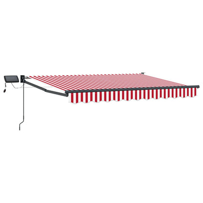 Manual Retractable Awning with LEDs 2.5 x 2 m