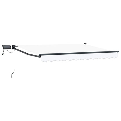 Manual Retractable Awning with LEDs 2.5 x 2 m