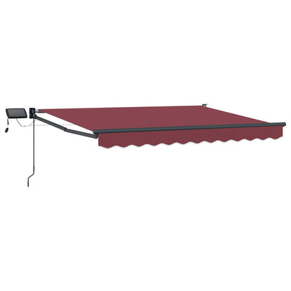 Manual Retractable Awning with LEDs 3.5 x 2 m