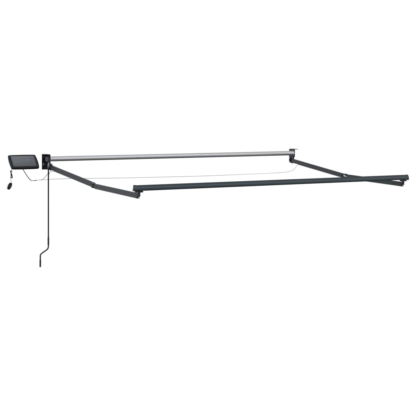 Manual Retractable Awning with LEDs 3.5 x 2 m