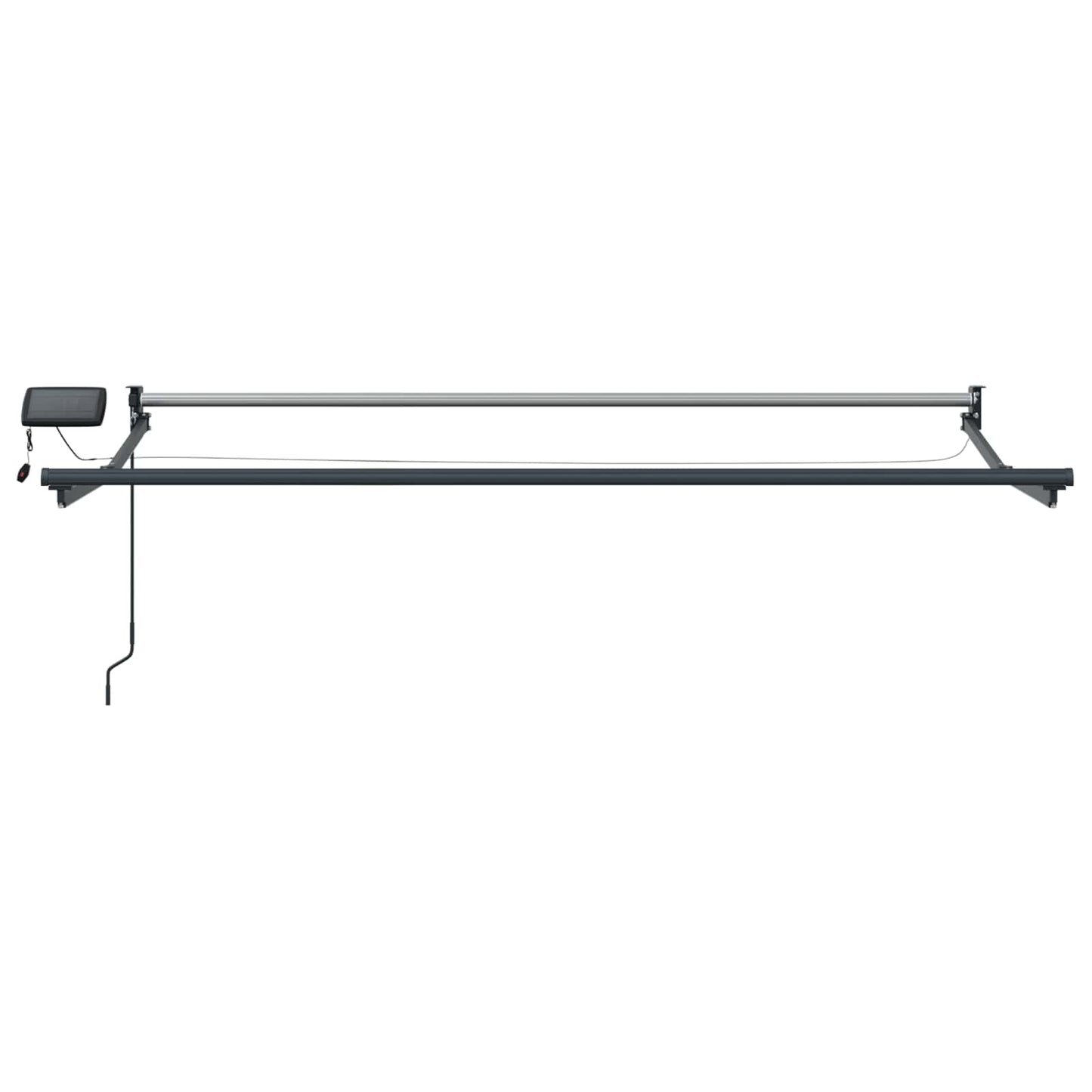 Manual Retractable Awning with LEDs 3.5 x 2 m
