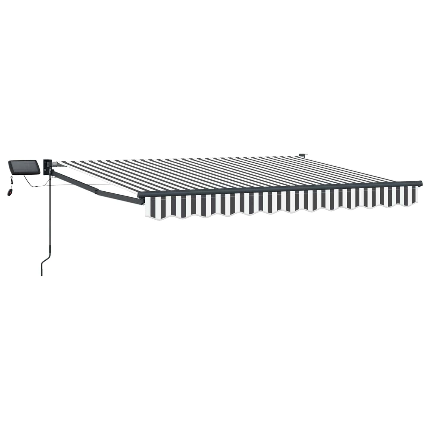 Manual Retractable Awning with LEDs 3.5 x 2 m