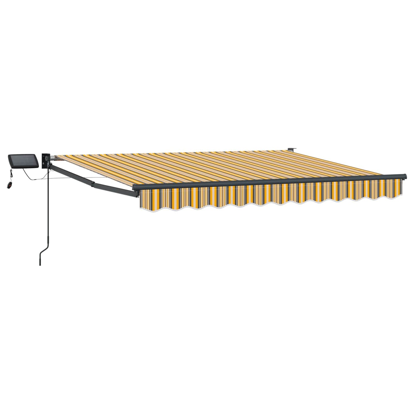 Manual Retractable Awning with LEDs 3.5 x 2 m