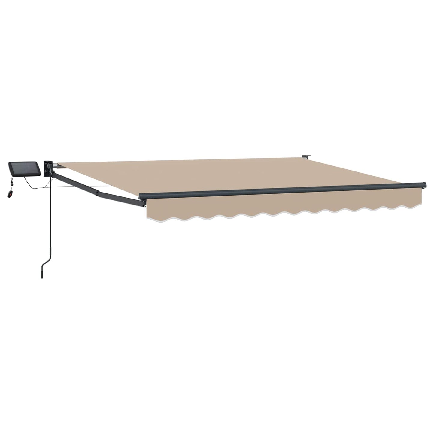 Manual Retractable Awning with LEDs 3.5 x 2 m