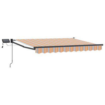Manual Retractable Awning with LEDs 3 x 2.5 m