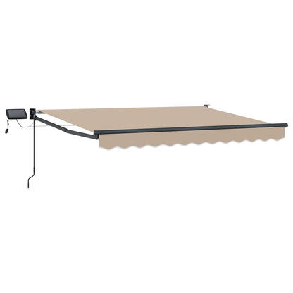 Manual Retractable Awning with LEDs 3.5 x 2.5 m