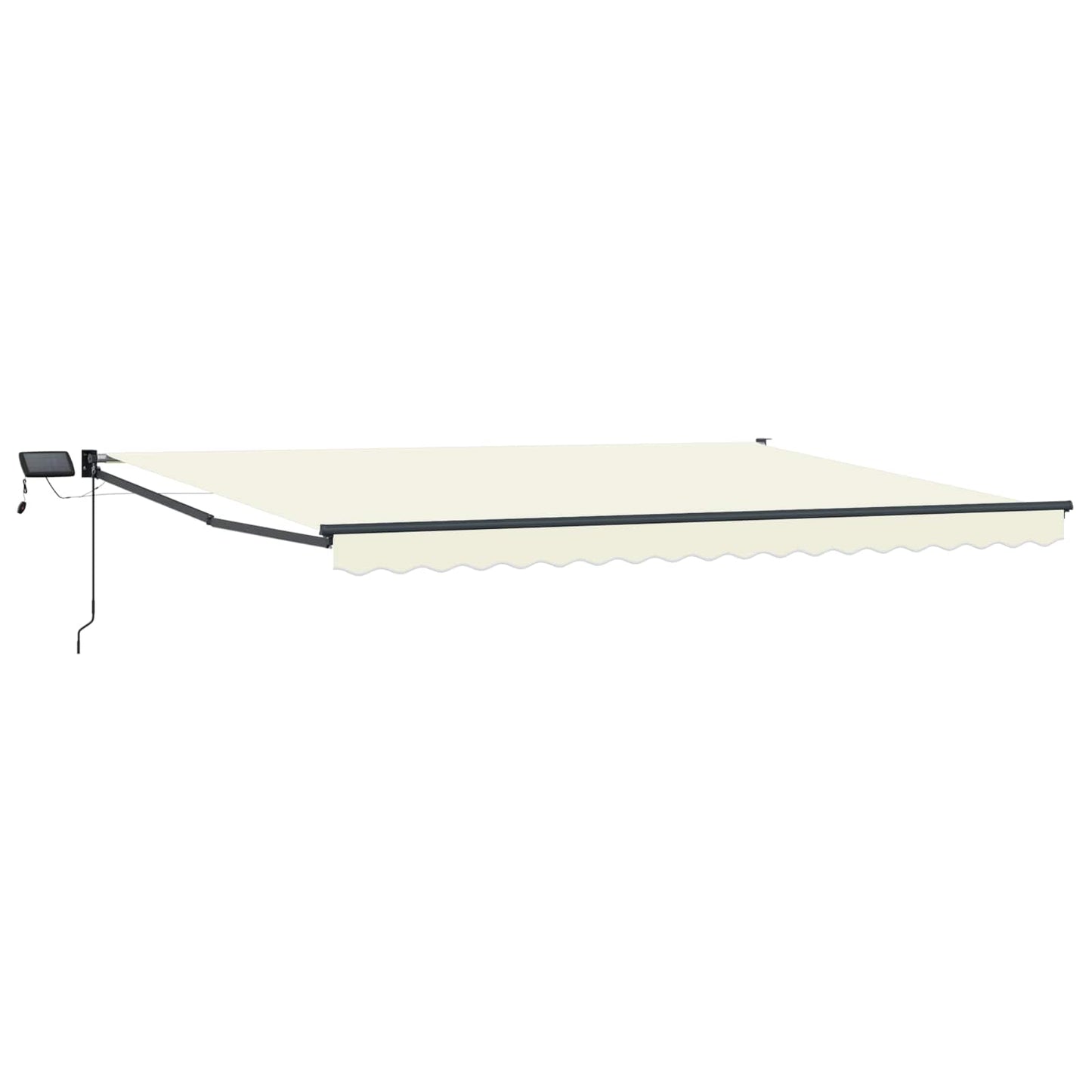 Manual Retractable Awning with LEDs 4.5 x 3 m