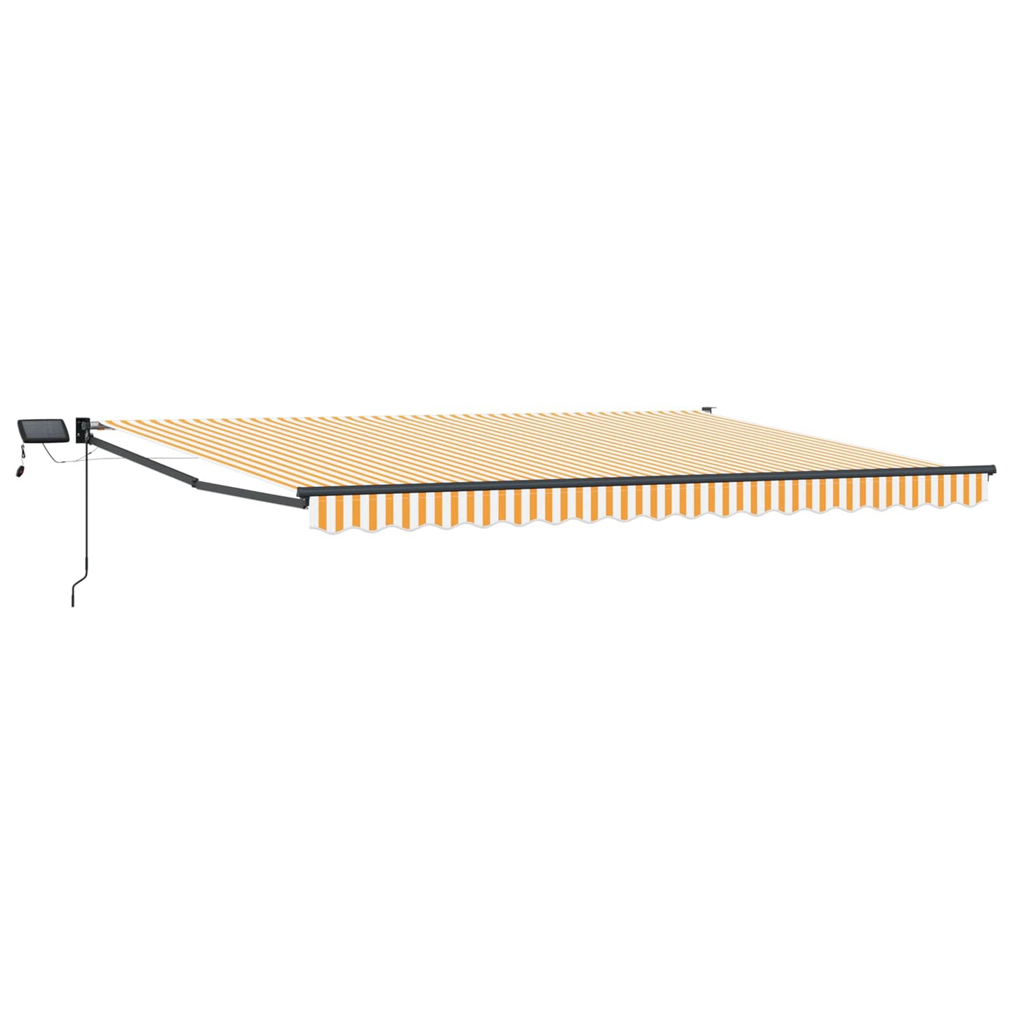 Manual Retractable Awning with LEDs 4.5 x 3 m