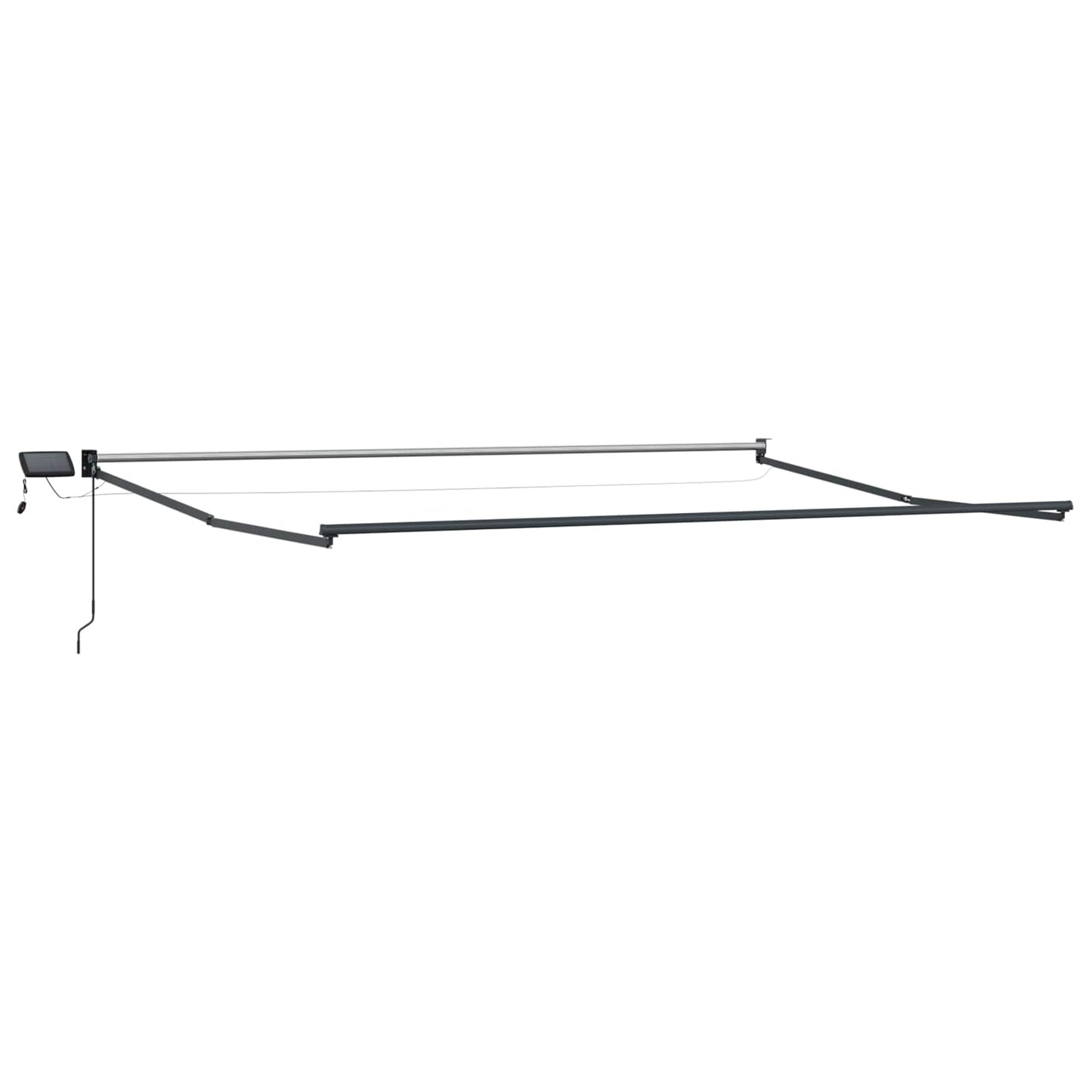 Manual Retractable Awning with LEDs 4.5 x 3 m