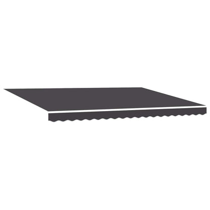 Manual Retractable Awning with LEDs Anthracite 5 x 3 m